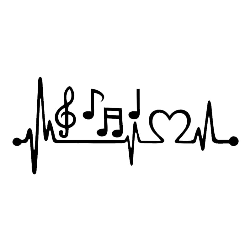 Music Notes Heartbeats