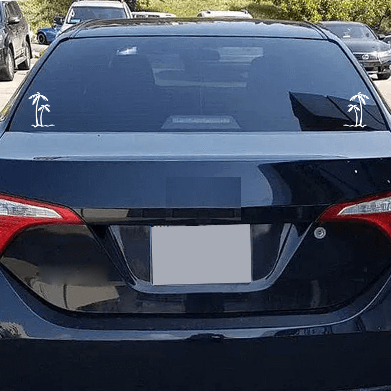 PALM TREE, Tropical Beach. 2Pcs facing opposite side.