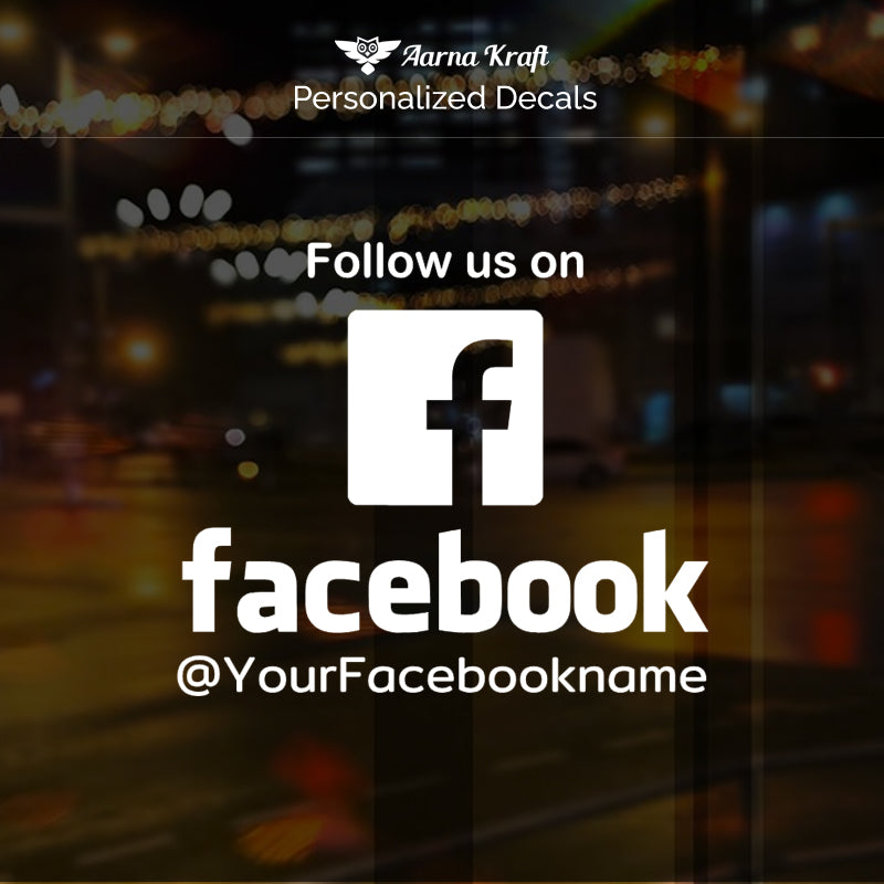 Personalized Facebook Decal