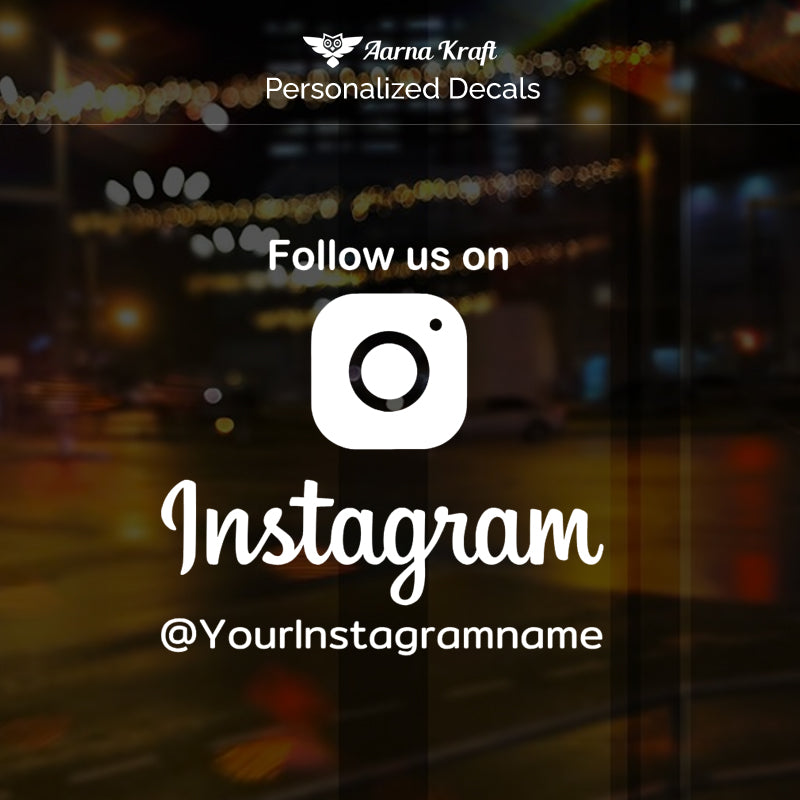 Personalized Instagram Decal