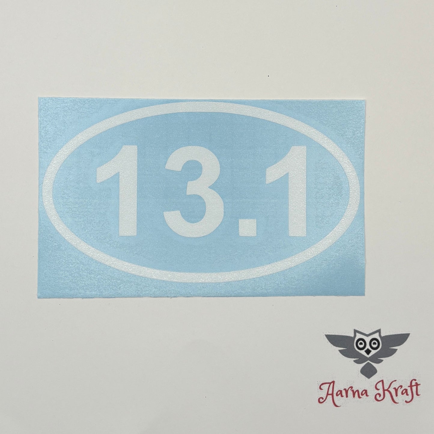 13.1 Half Marathon Vinyl Decal – Runner Sticker Product Example