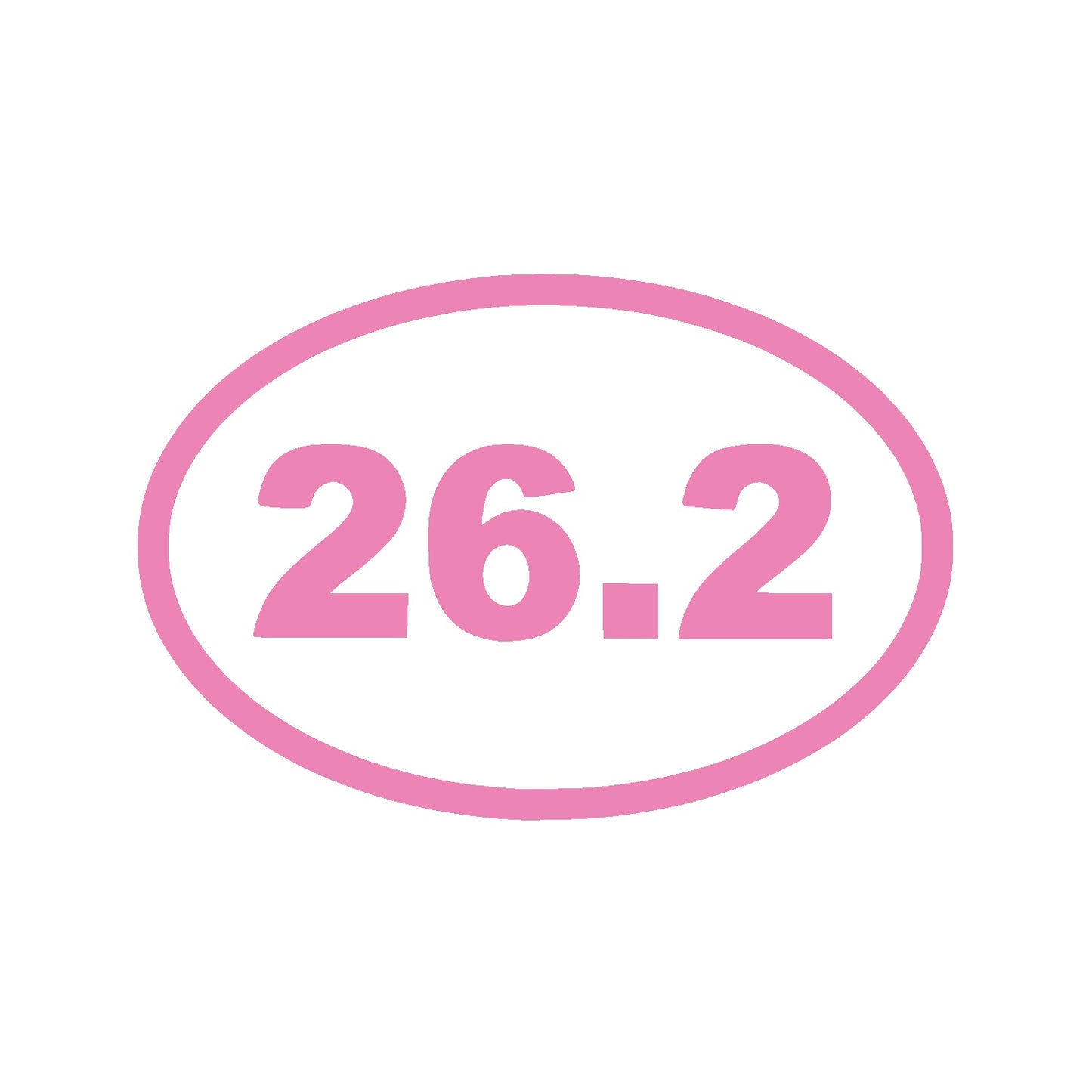 Baby Pink 26.2 Marathon Vinyl Decal – Runner Sticker
