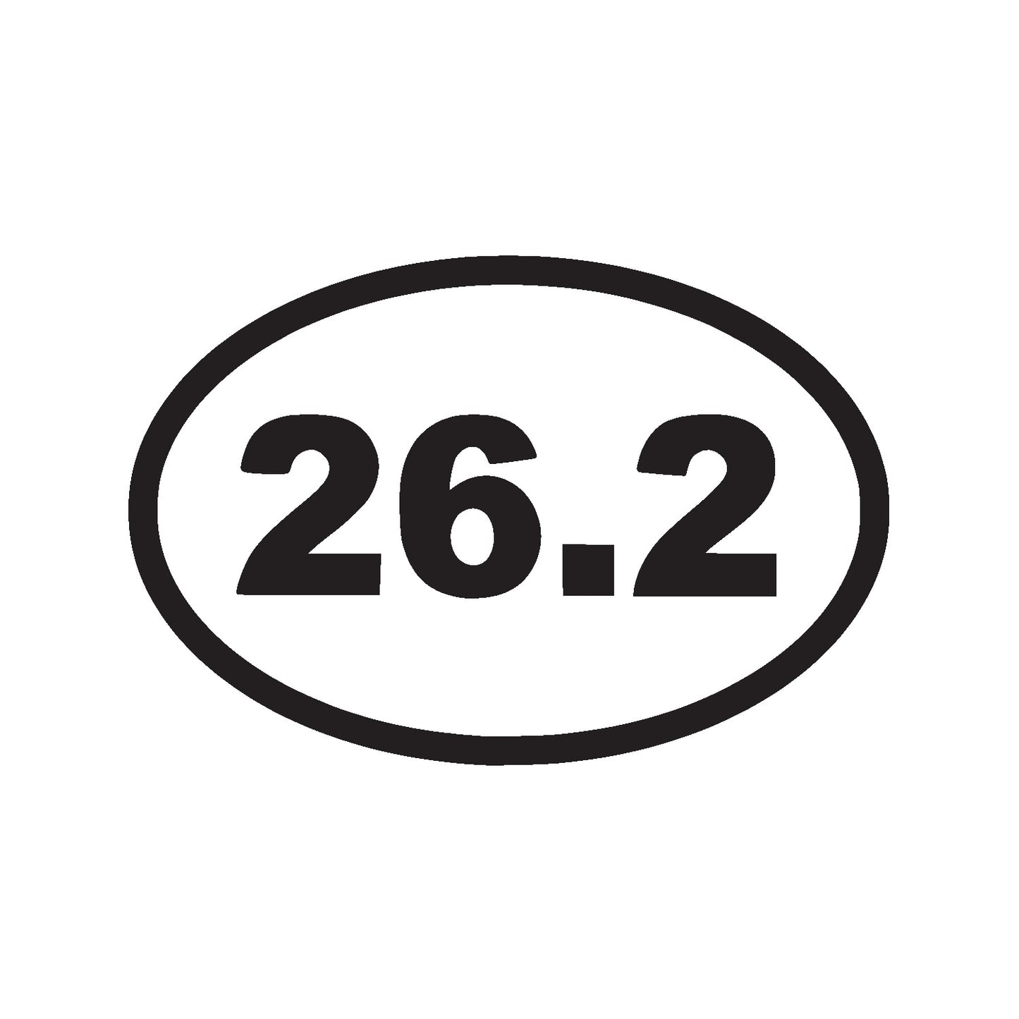 Black 26.2 Marathon Vinyl Decal – Runner Sticker