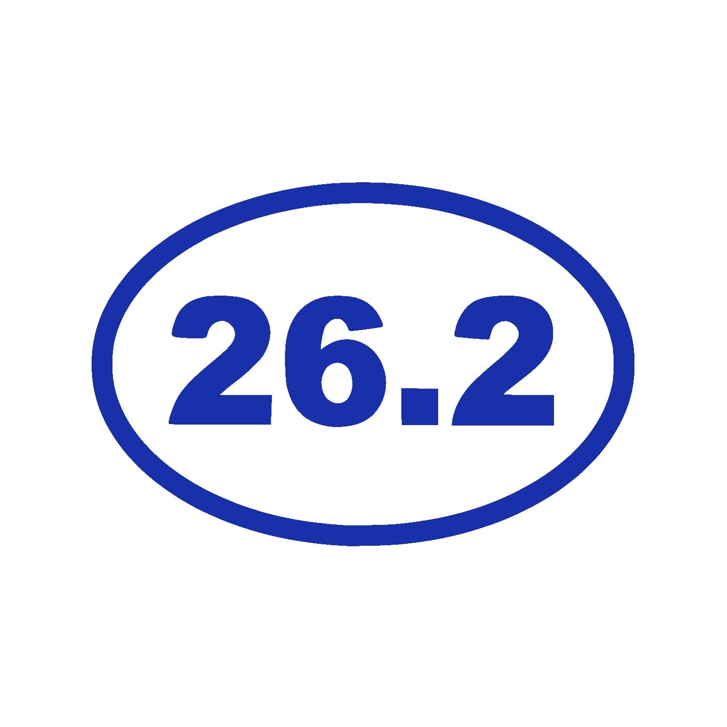 Blue 26.2 Marathon Vinyl Decal – Runner Sticker