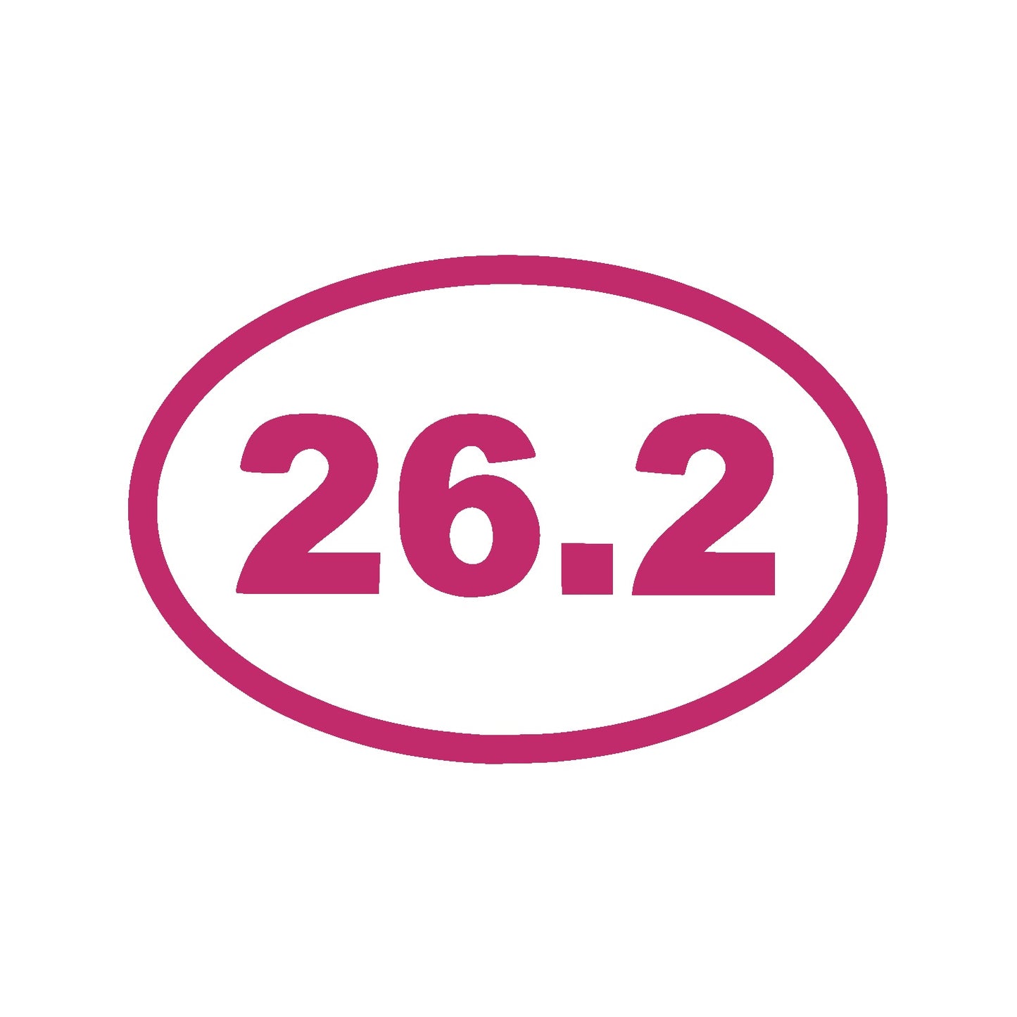 Pink 26.2 Marathon Vinyl Decal – Runner Sticker