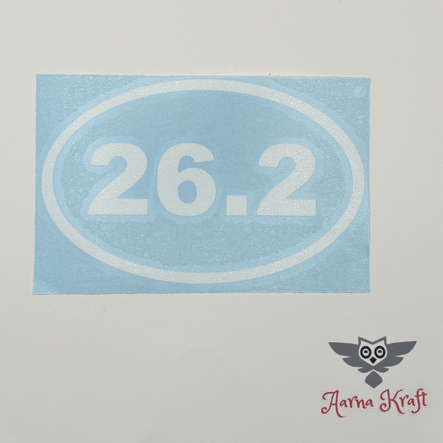 26.2 Marathon Vinyl Decal – Die-Cut Runner Sticker Product Example