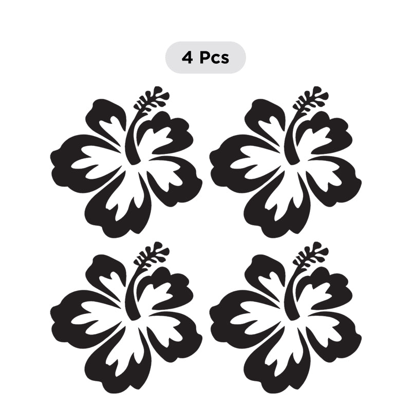Décor Hibiscus Flower Aloha Hawaii Symbol 5011 (Set of 4)
