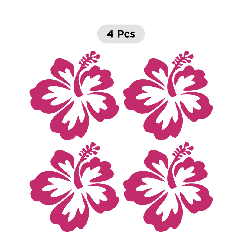 Décor Hibiscus Flower Aloha Hawaii Symbol 5011 (Set of 4)