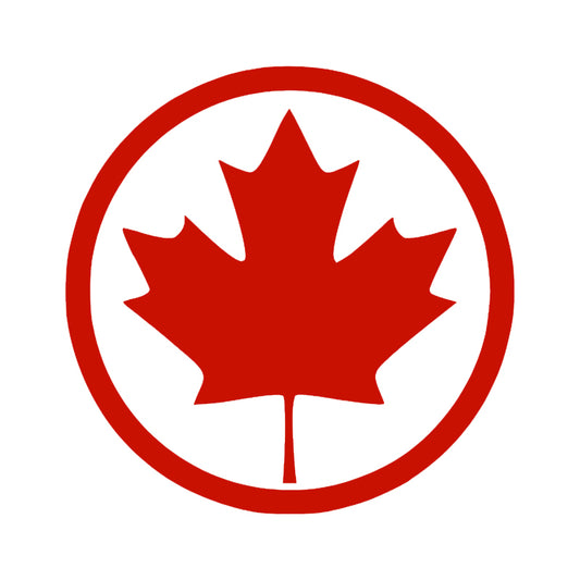 Maple Leaf in Circle