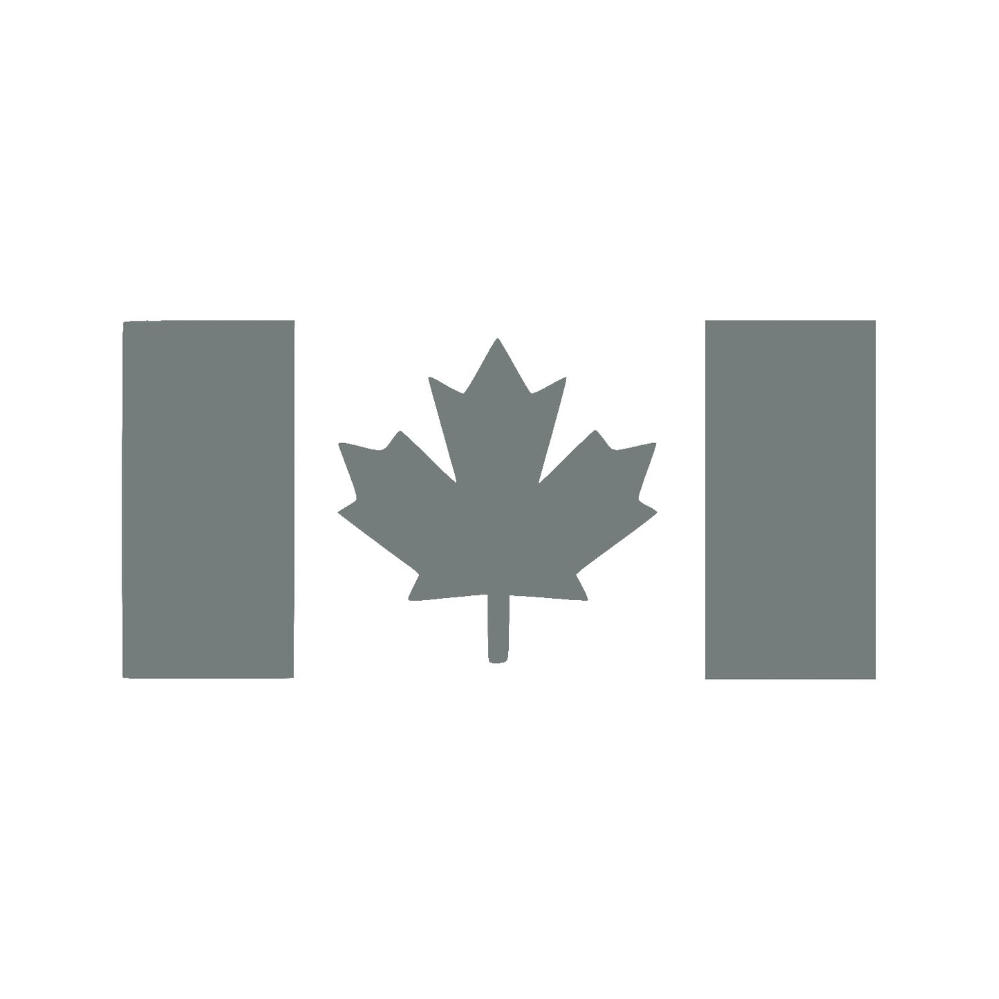 Application Instructions for Thick Stem Canada Flag Vinyl Decal