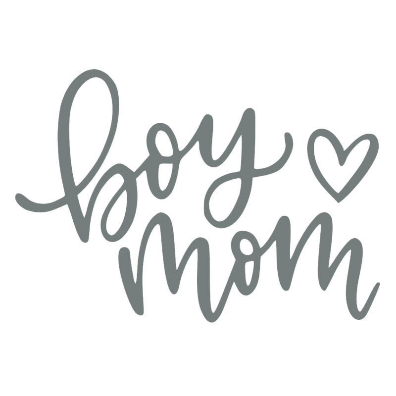 Boy Mom Decal - Heart | Aarna Kraft Canada Grey