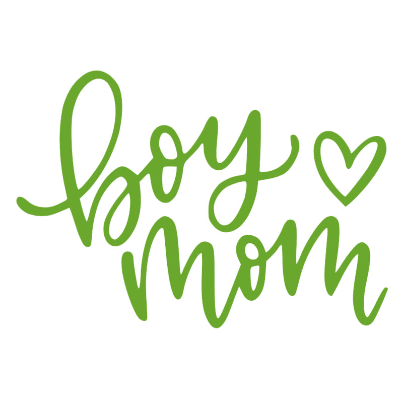 Boy Mom Decal - Heart | Aarna Kraft Canada Lime Green