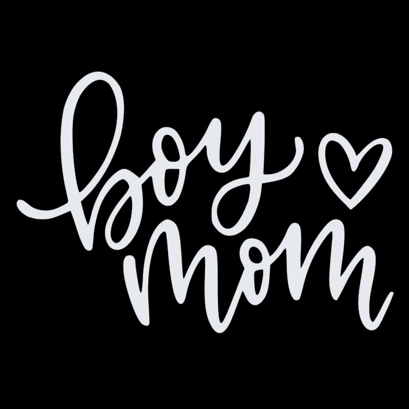 Boy Mom Decal - Heart | Aarna Kraft Canada White