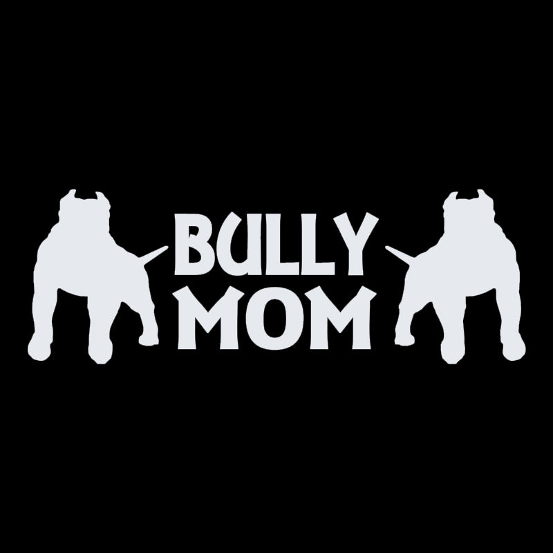 Bully Mom Vinyl Decal | American Bully Dog Lover Car Sticker | Aarna Kraft Canada - Matte White