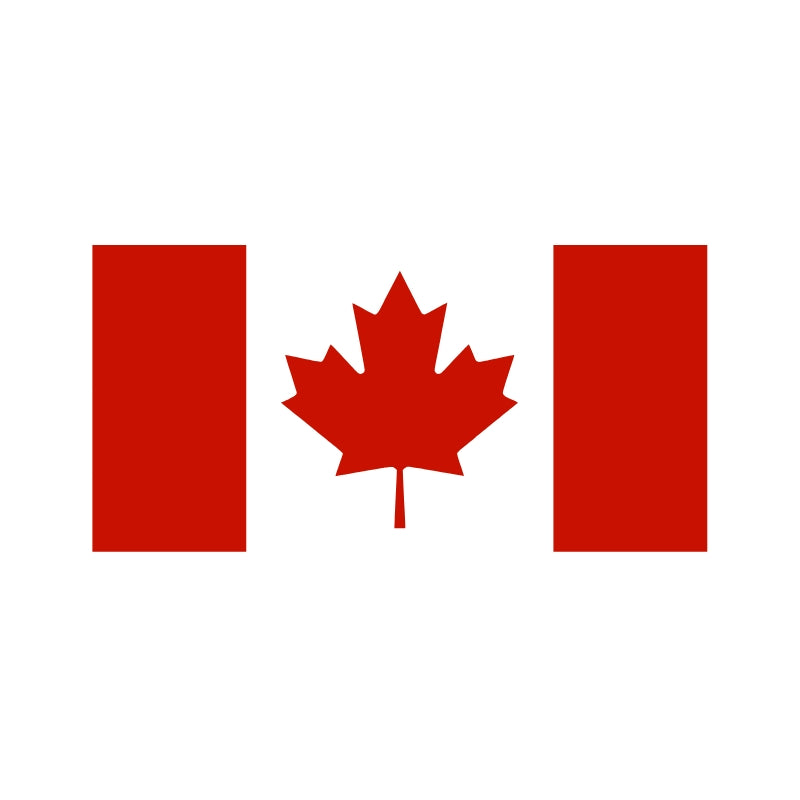 Red Canada Flag Vinyl Decal