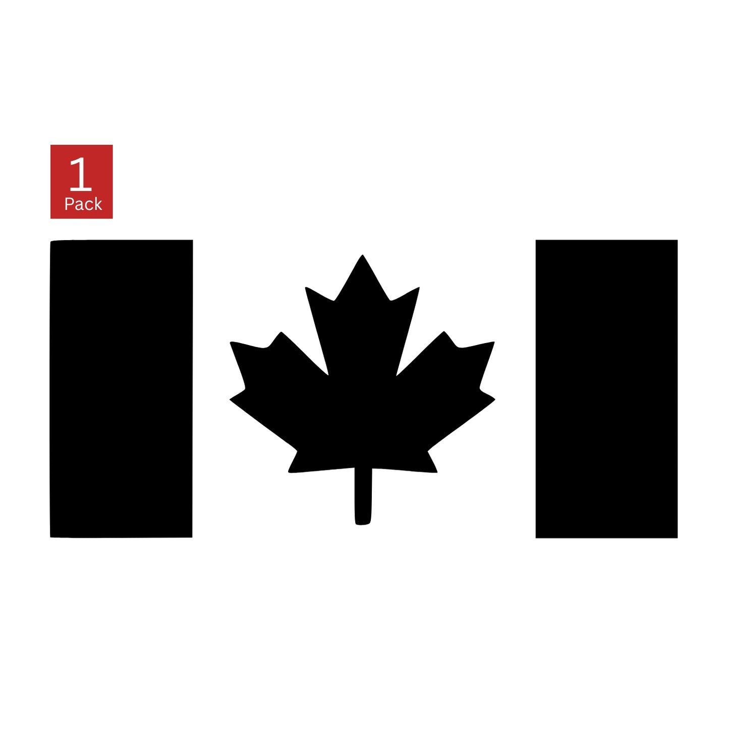 Canada Flag Vinyl Decal – Thick Stem – 1 Pack