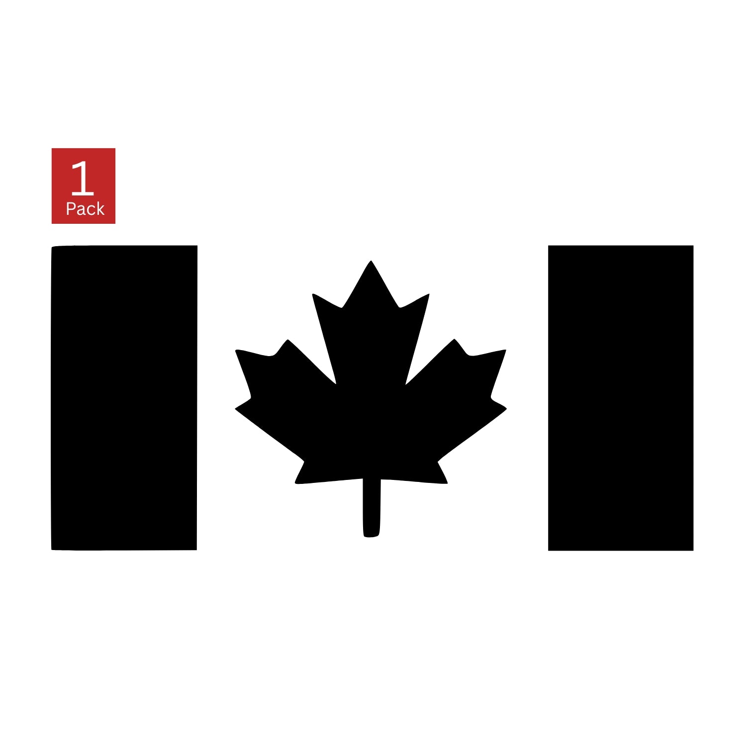 Canada Flag Vinyl Decal – Thick Stem – 1 Pack