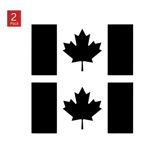 Canada Flag Vinyl Decal 2 Pack – Die-Cut Outdoor Stickers