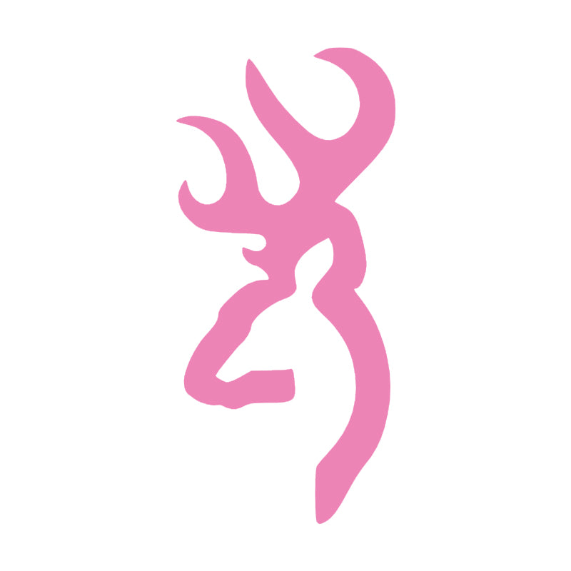 Deer Head Decal - Single | Wildlife Hunting Vinyl Sticker | Aarna Kraft Canada - Baby Pink