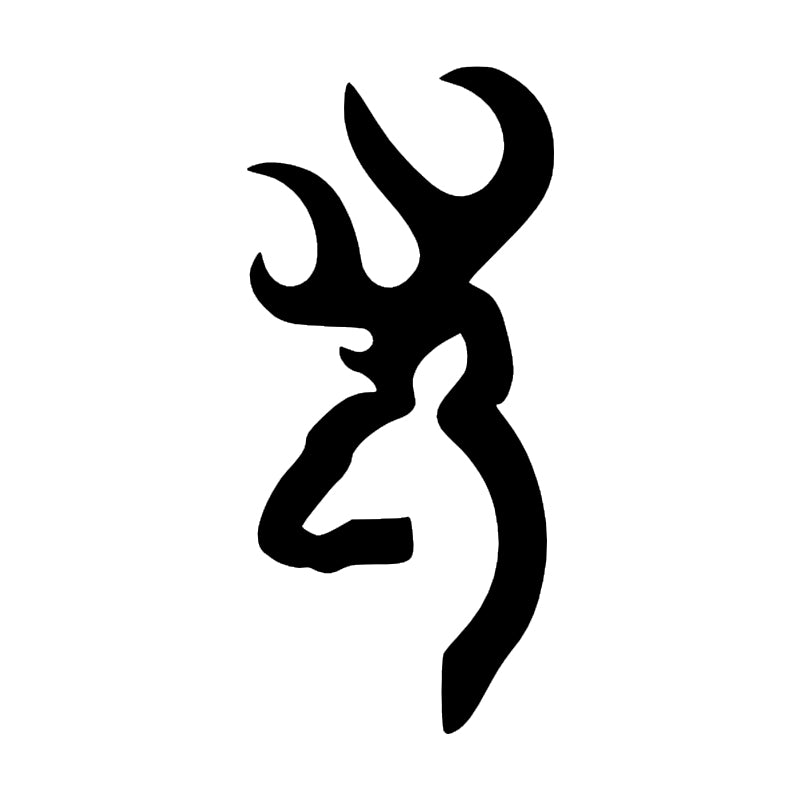 Deer Head Decal - Single | Wildlife Hunting Vinyl Sticker | Aarna Kraft Canada - Black