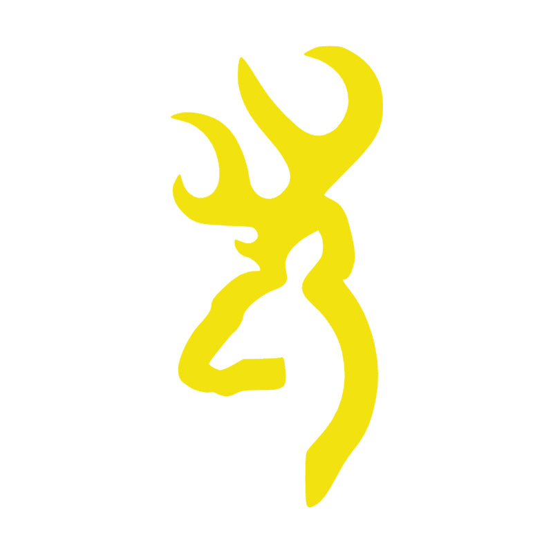 Deer Head Decal - Single | Wildlife Hunting Vinyl Sticker | Aarna Kraft Canada - Brimstone Yellow