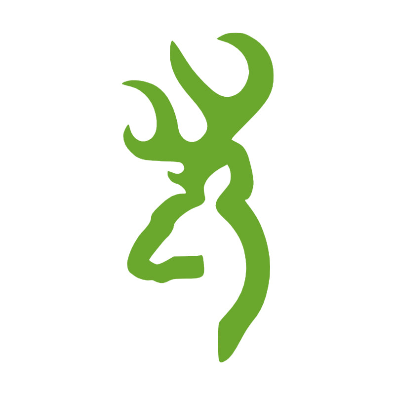 Deer Head Decal - Single | Wildlife Hunting Vinyl Sticker | Aarna Kraft Canada - Lime Green