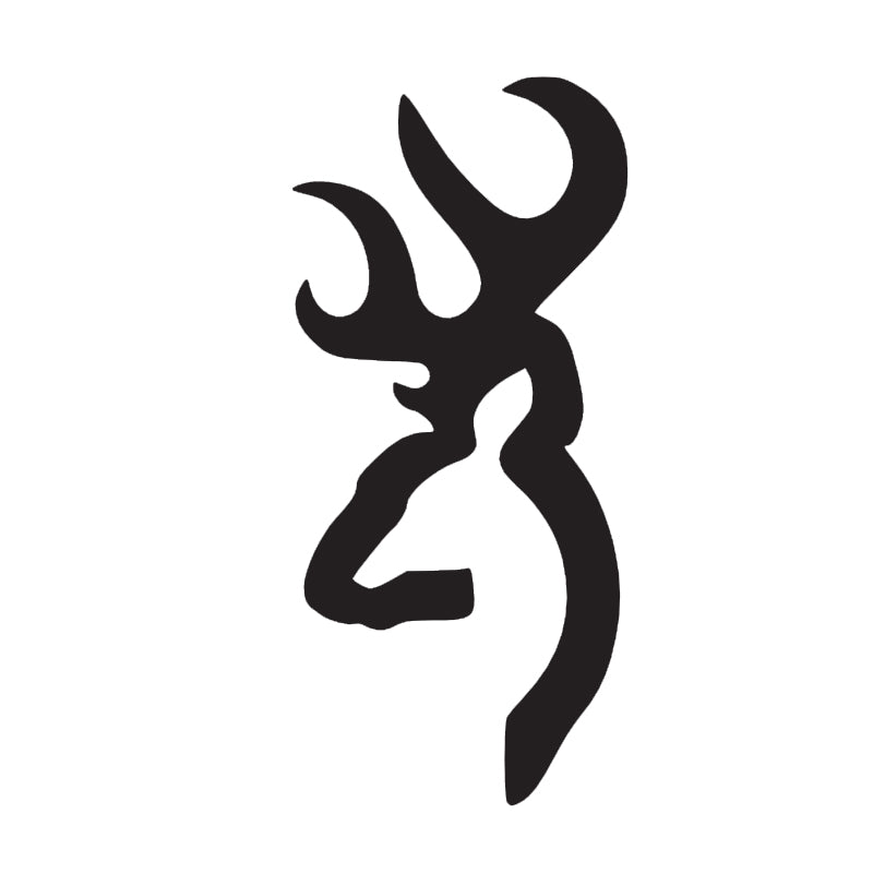 Deer Head Decal - Single | Wildlife Hunting Vinyl Sticker | Aarna Kraft Canada - Matte Black