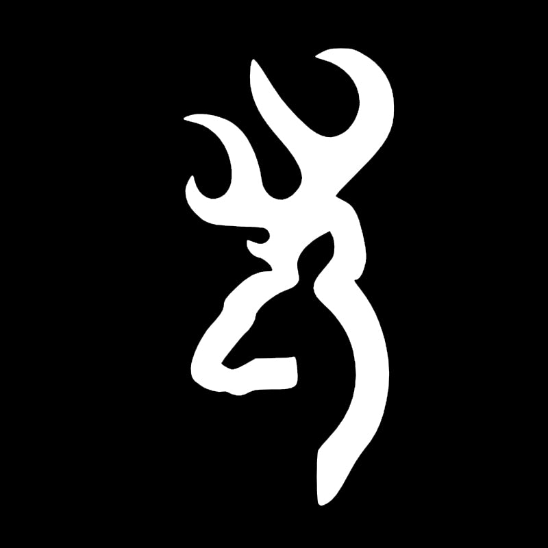 Deer Head Decal - Single | Wildlife Hunting Vinyl Sticker | Aarna Kraft Canada - Matte White
