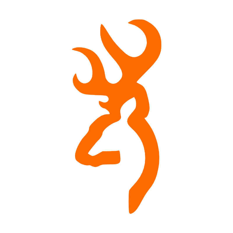 Deer Head Decal - Single | Wildlife Hunting Vinyl Sticker | Aarna Kraft Canada - Orange