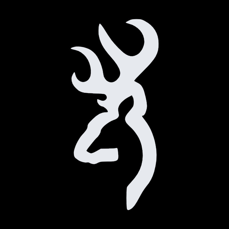Deer Head Decal - Single | Wildlife Hunting Vinyl Sticker | Aarna Kraft Canada - White