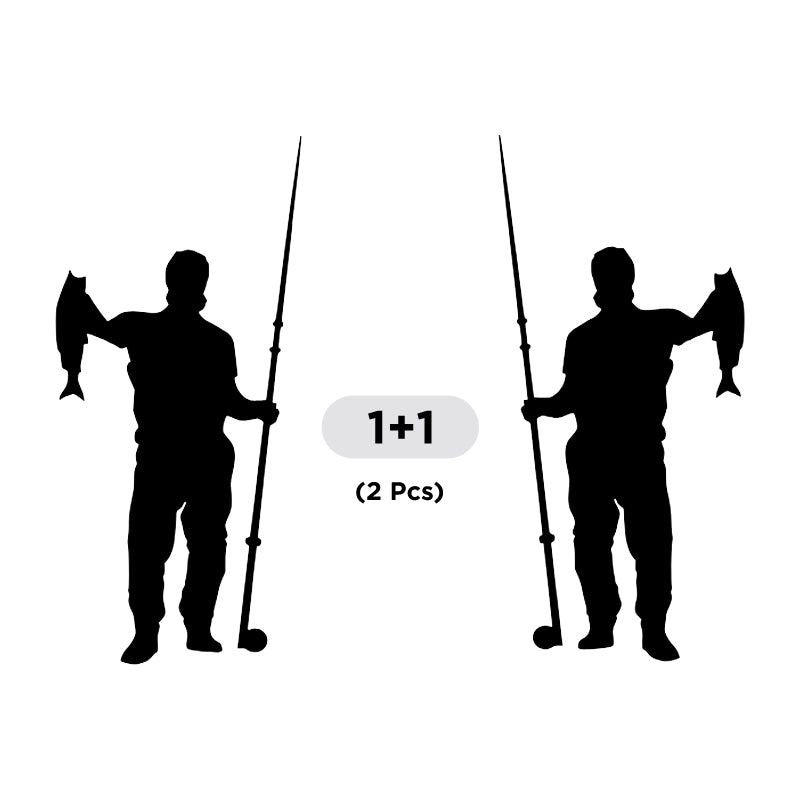 Fisherman Trout Fish Vinyl Decal 2 Pack | Opposite Facing Fishing Stickers | Aarna Kraft Canada - Black 