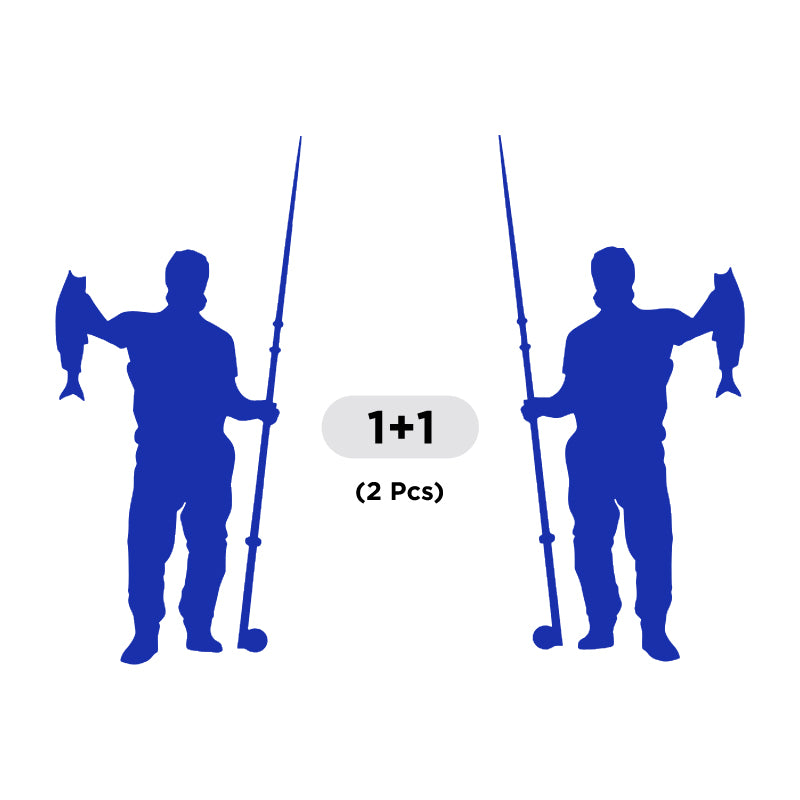 Fisherman Trout Fish Vinyl Decal 2 Pack | Opposite Facing Fishing Stickers | Aarna Kraft Canada - Blue
