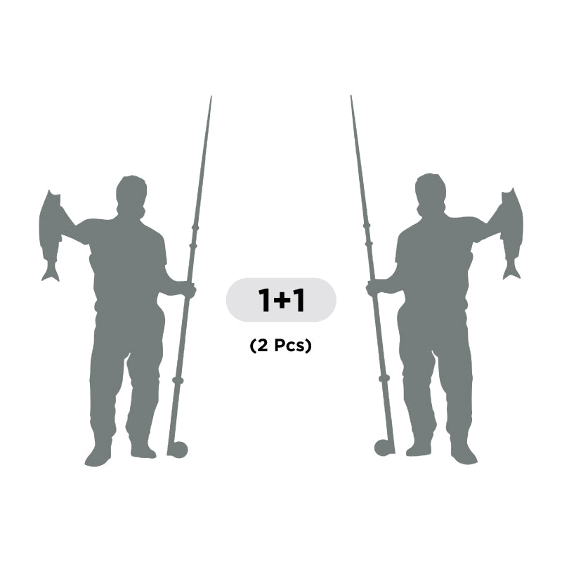 Fisherman Trout Fish Vinyl Decal 2 Pack | Opposite Facing Fishing Stickers | Aarna Kraft Canada - Grey