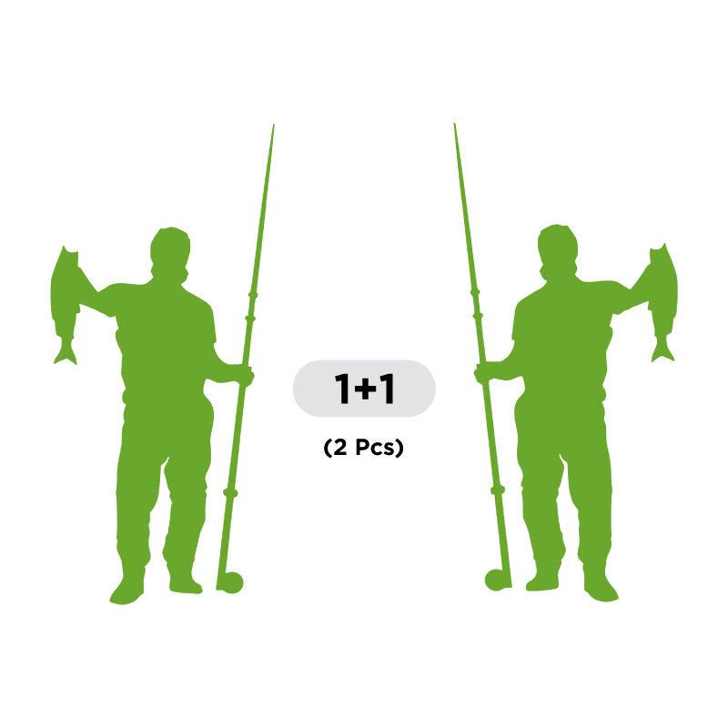 Fisherman Trout Fish Vinyl Decal 2 Pack | Opposite Facing Fishing Stickers | Aarna Kraft Canada - Lime Green