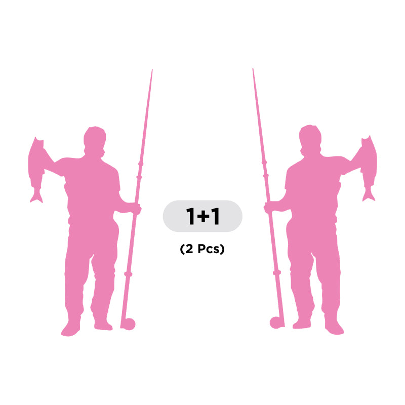 Fisherman Trout Fish Vinyl Decal 2 Pack | Opposite Facing Fishing Stickers | Aarna Kraft Canada - Pink