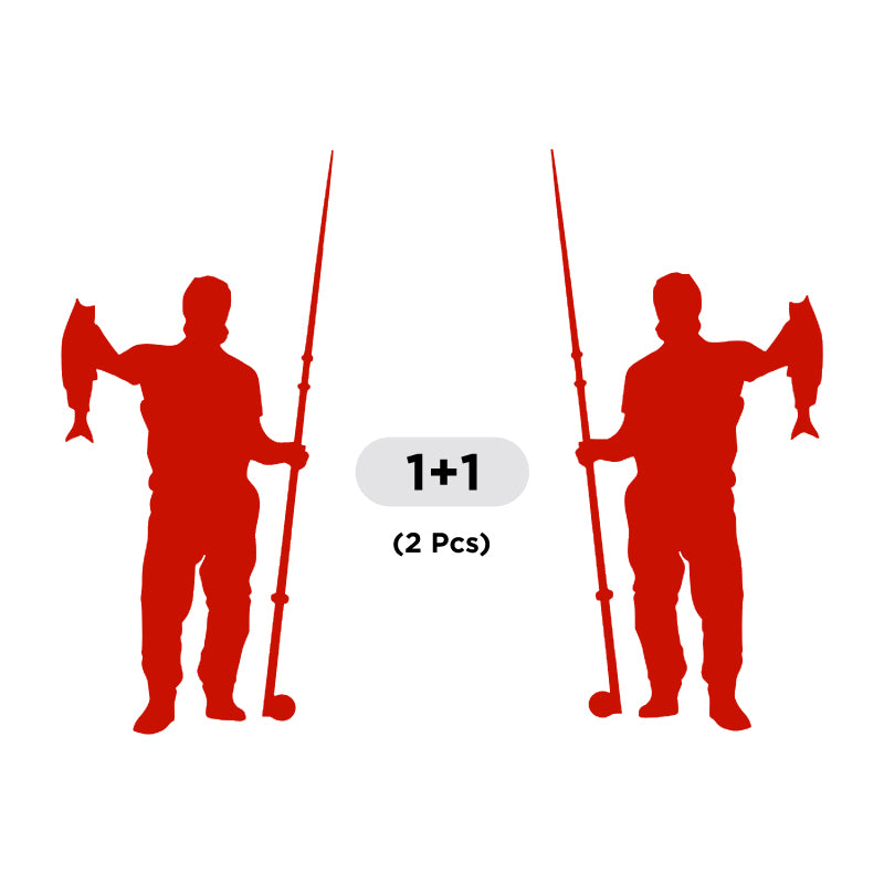 Fisherman Trout Fish Vinyl Decal 2 Pack | Opposite Facing Fishing Stickers | Aarna Kraft Canada - Red