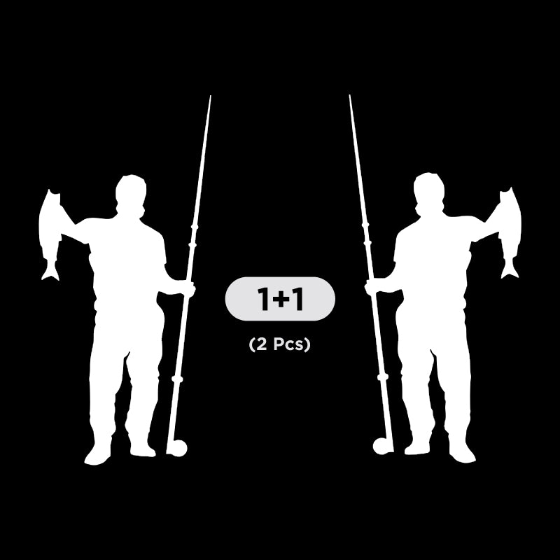 Fisherman Trout Fish Vinyl Decal 2 Pack | Opposite Facing Fishing Stickers | Aarna Kraft Canada - White 