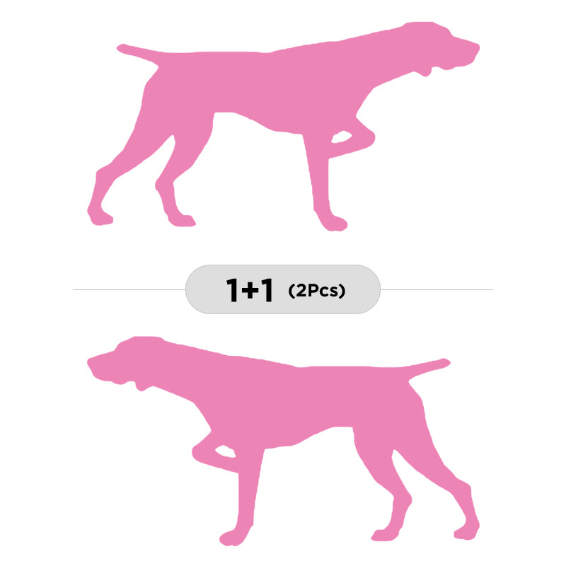 German Shorthaired Pointer Vinyl Decal 2-Pack | Dog Lover Car Sticker | Aarna Kraft Canada - Baby Pink