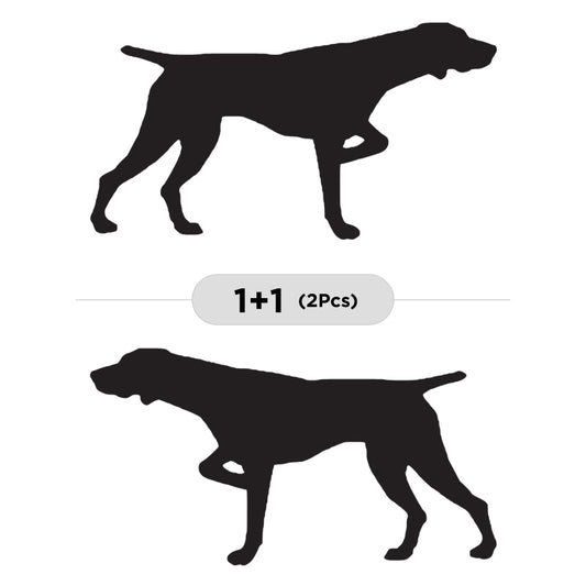 German Shorthaired Pointer Vinyl Decal 2-Pack | Dog Lover Car Sticker | Aarna Kraft Canada - Black