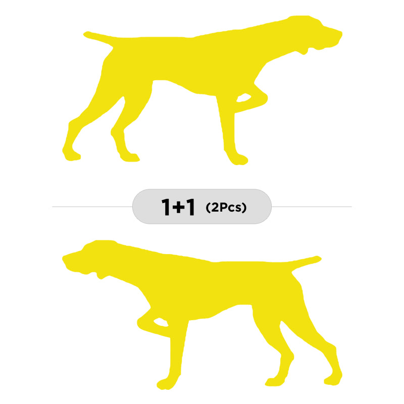 German Shorthaired Pointer Vinyl Decal 2-Pack | Dog Lover Car Sticker | Aarna Kraft Canada - Brimstone Yellow