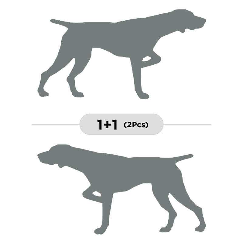 German Shorthaired Pointer Vinyl Decal 2-Pack | Dog Lover Car Sticker | Aarna Kraft Canada - Grey