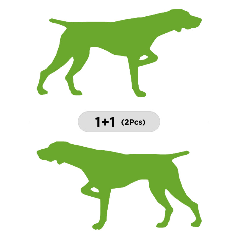 German Shorthaired Pointer Vinyl Decal 2-Pack | Dog Lover Car Sticker | Aarna Kraft Canada - Lime Green