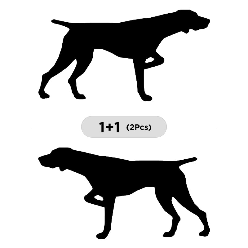 German Shorthaired Pointer Vinyl Decal 2-Pack | Dog Lover Car Sticker | Aarna Kraft Canada - Matte Black