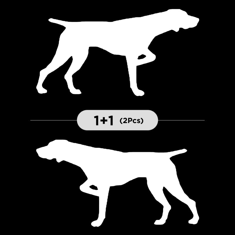 German Shorthaired Pointer Vinyl Decal 2-Pack | Dog Lover Car Sticker | Aarna Kraft Canada - Matte White