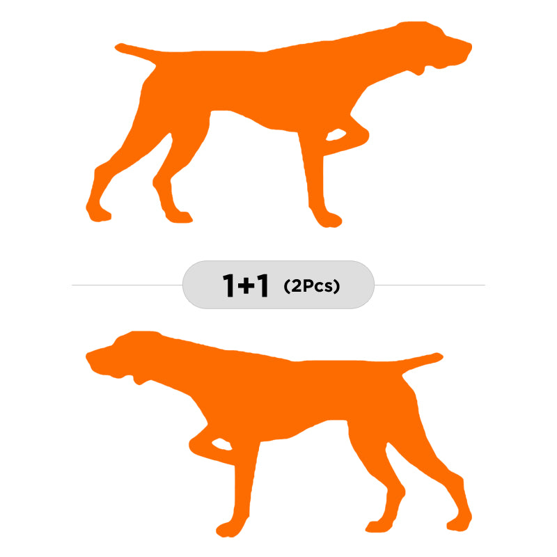 German Shorthaired Pointer Vinyl Decal 2-Pack | Dog Lover Car Sticker | Aarna Kraft Canada - Orange