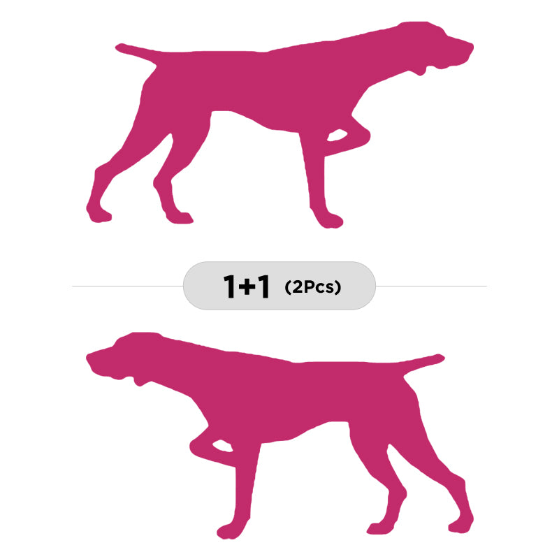 German Shorthaired Pointer Vinyl Decal 2-Pack | Dog Lover Car Sticker | Aarna Kraft Canada - Hot Pink