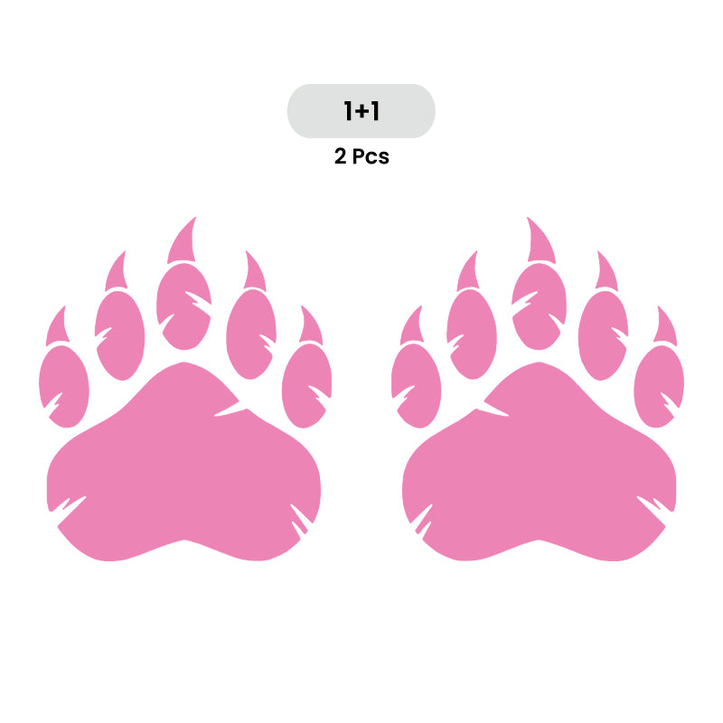 Grizzly Bear Claw Decal - 2 Pack | Hunting & Wildlife Vinyl Sticker | Aarna Kraft Canada - Baby Pink