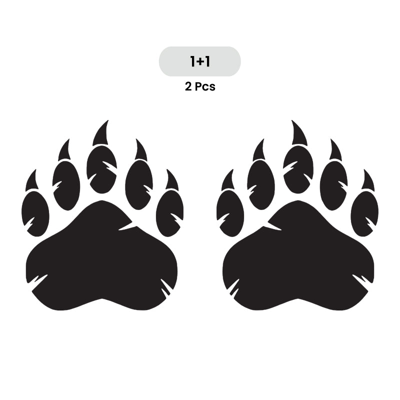 Grizzly Bear Claw Decal - 2 Pack | Hunting & Wildlife Vinyl Sticker | Aarna Kraft Canada - Matte Black