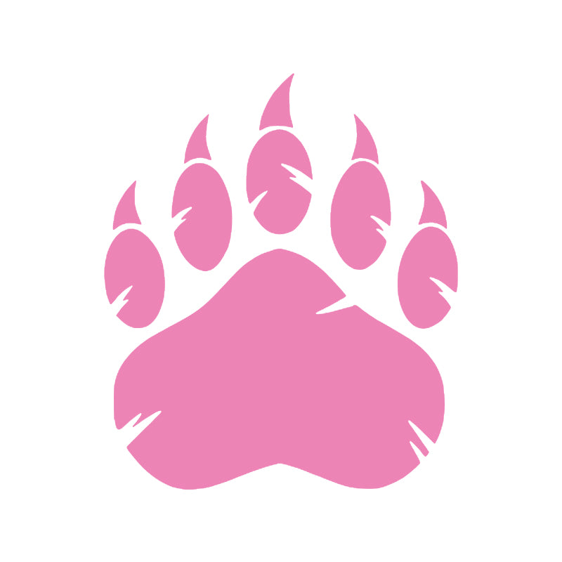 Grizzly Bear Claw Decal - Single | Hunting & Wildlife Vinyl Sticker | Aarna Kraft Canada - Baby Pink
