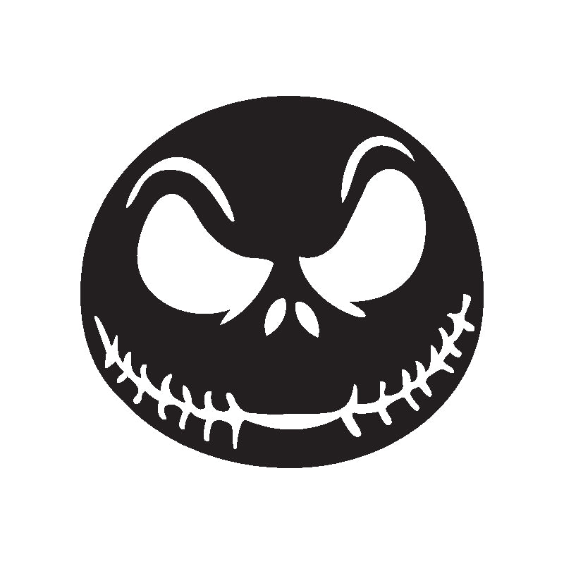 Halloween Scary Face Vinyl Decal | Aarna Kraft Canada Black